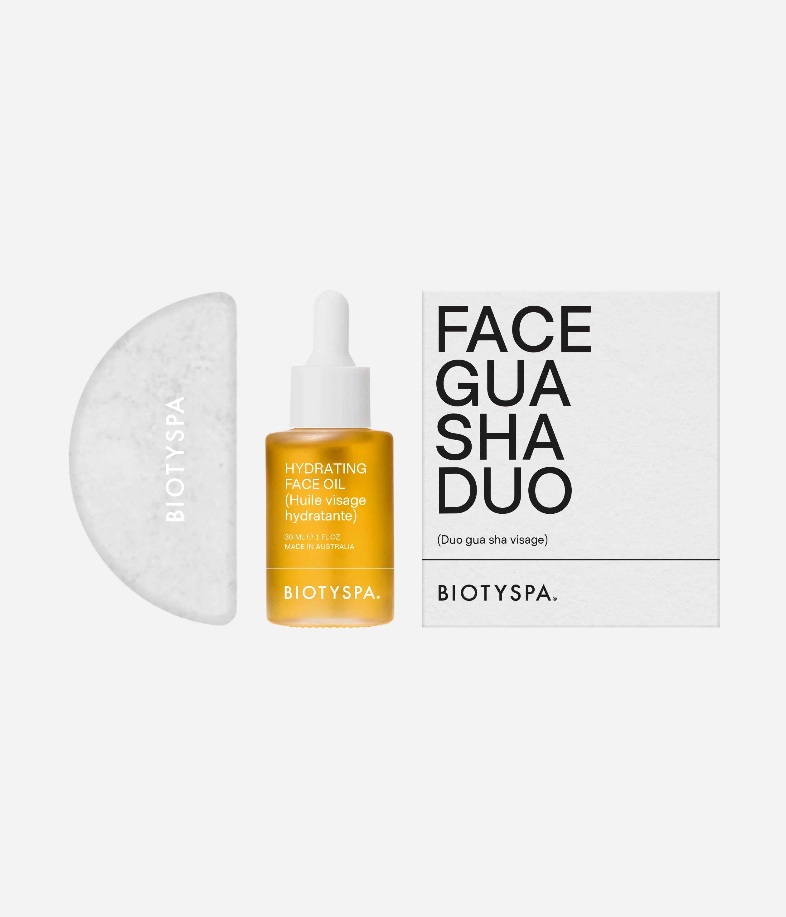 Babaria Gesichtsreinigungsset Mit Gua Sha Stein | Vegan, Mit Mousse-Limpiador & Prebiotik-Maske